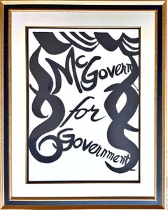 McGovern for McGovernment pencil signed & numbered 194/200 political lithograph