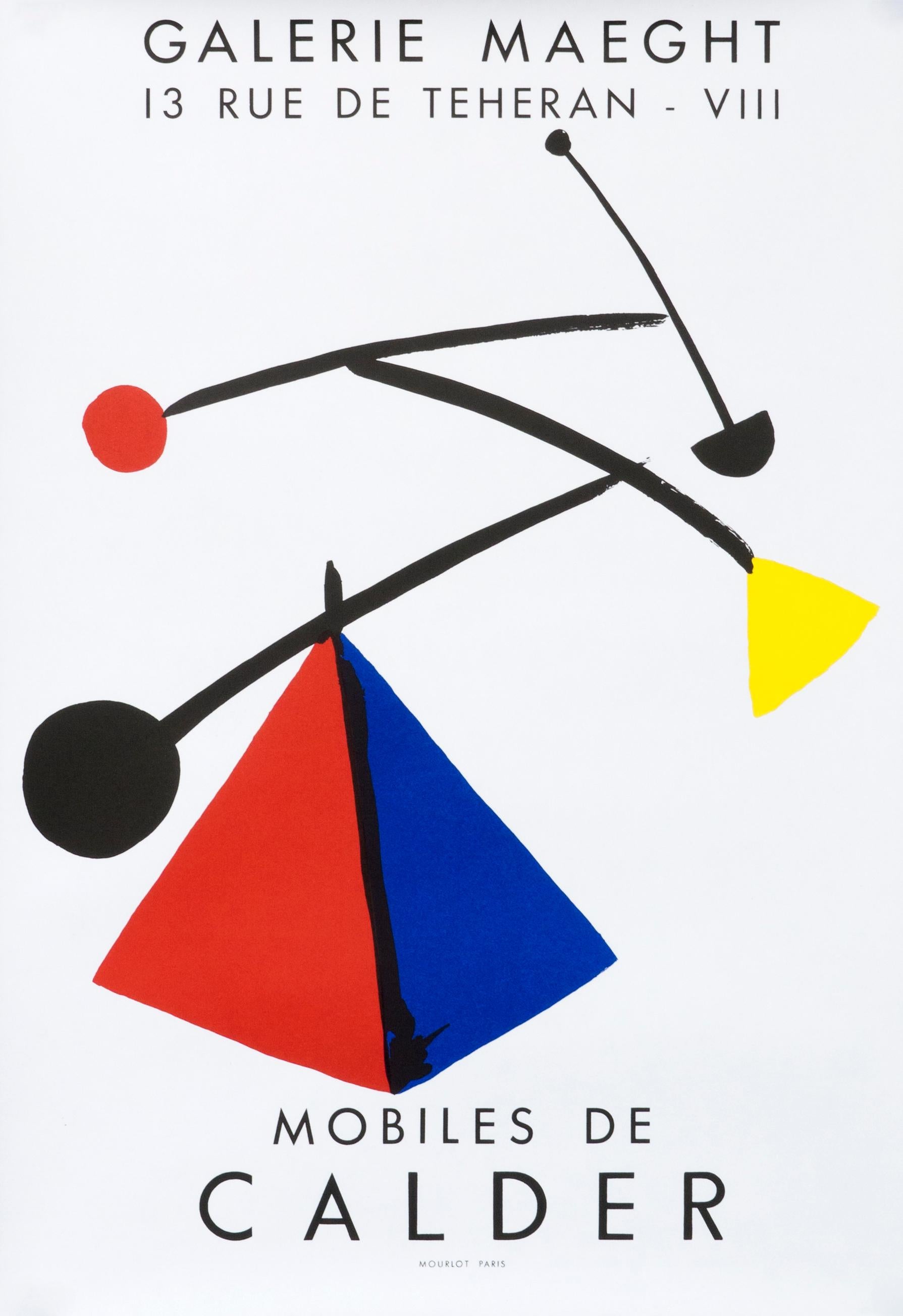"Mobiles de Calder - Galerie Maeght" Original Vintage Exhibition Poster