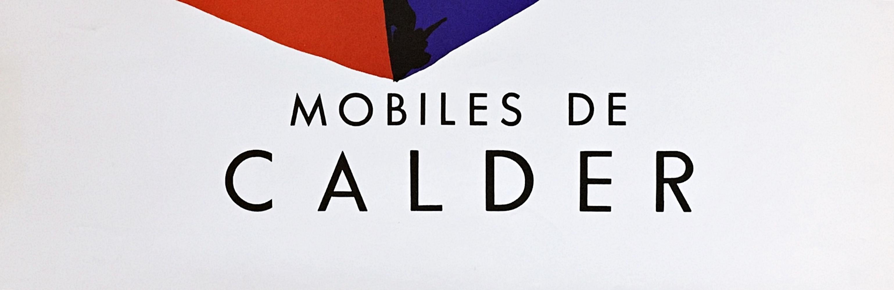 Mobiles de Calder, mid century modern Alexander Calder abstract kinetic poster For Sale 2