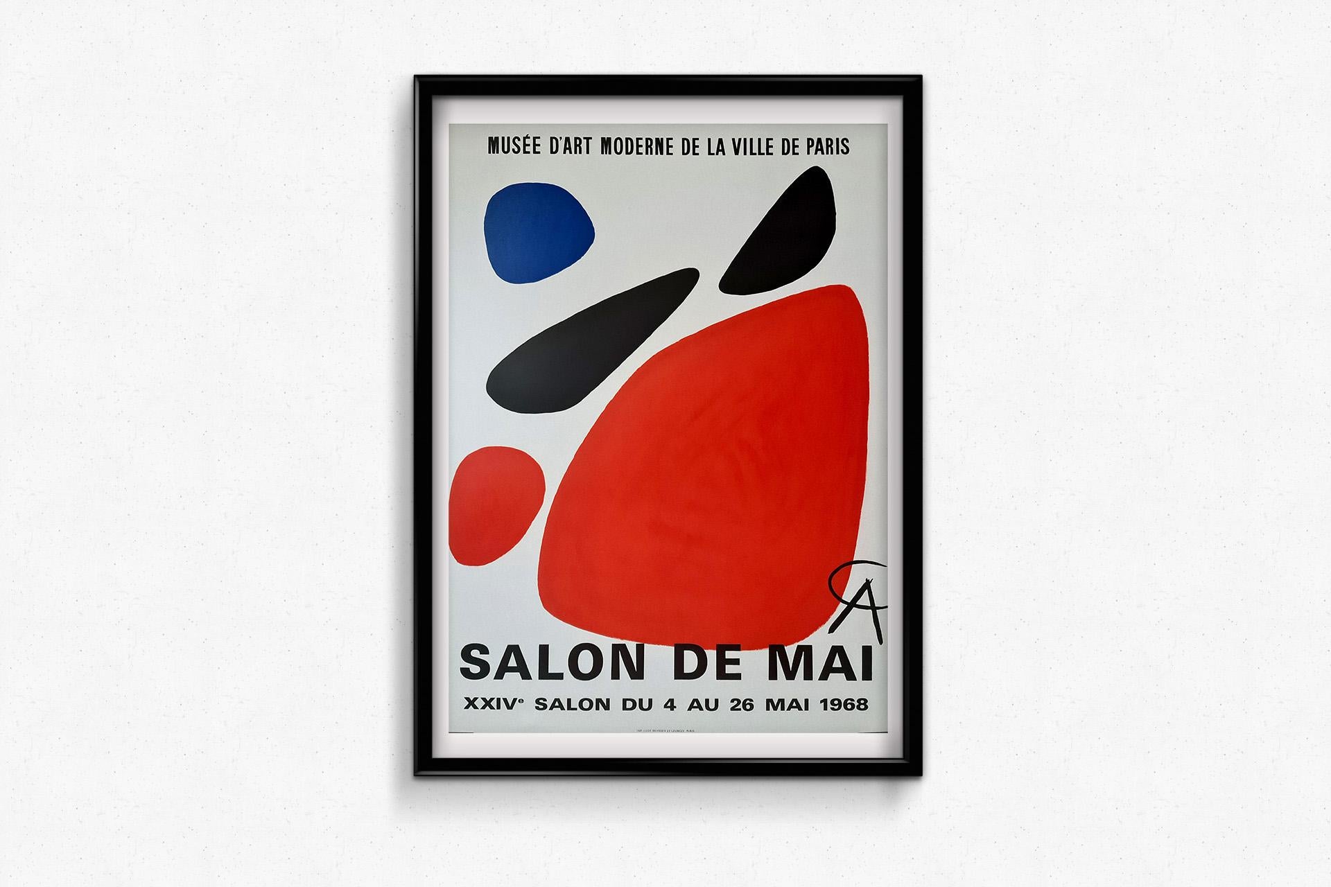 Manifesto originale del 1968 di Alexander Calder - XXIVe Salon de Mai in vendita 1