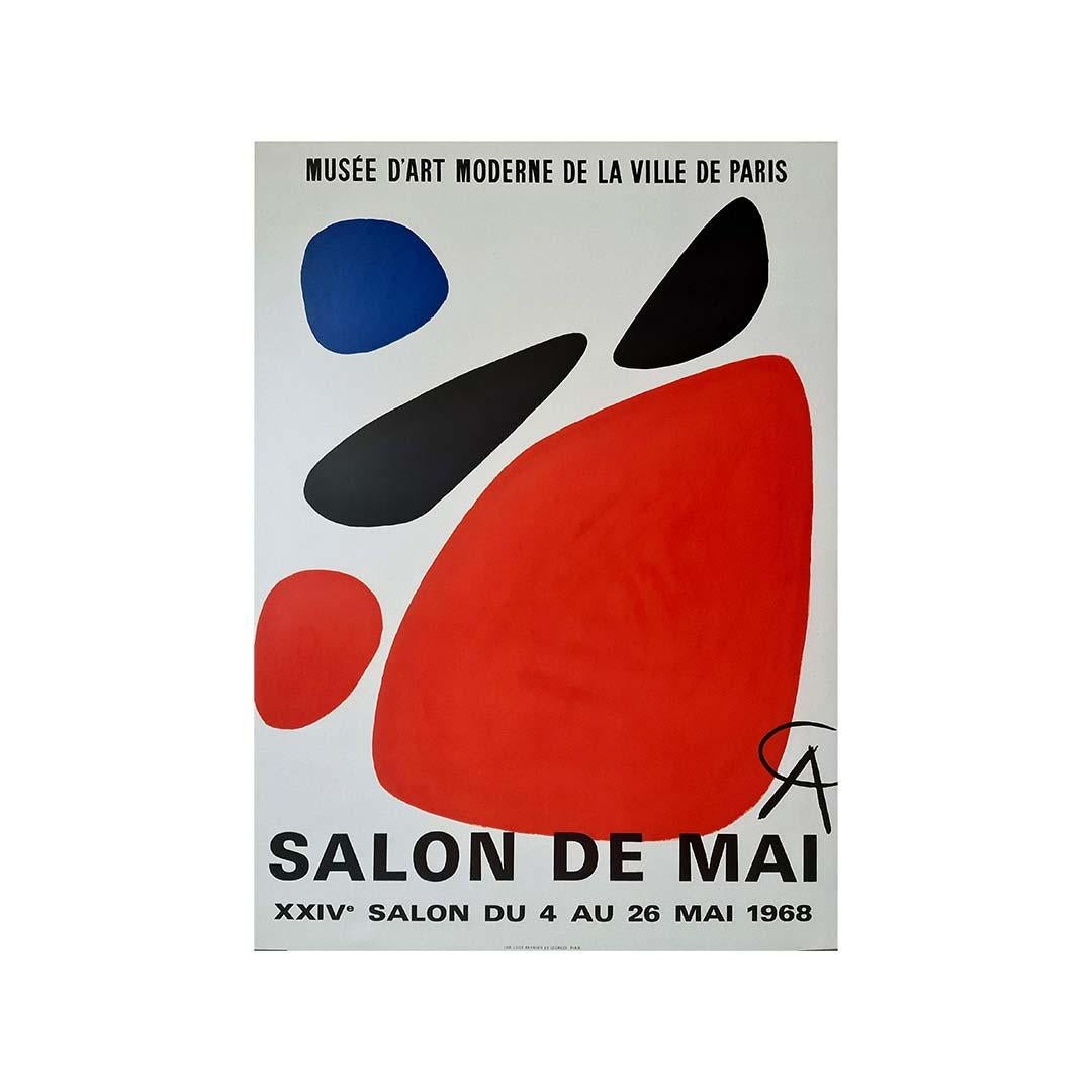 Manifesto originale del 1968 di Alexander Calder - XXIVe Salon de Mai in vendita 3
