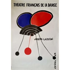 Vintage Original exhibition poster by Calder at the Théâtre Français de la Danse in 1969