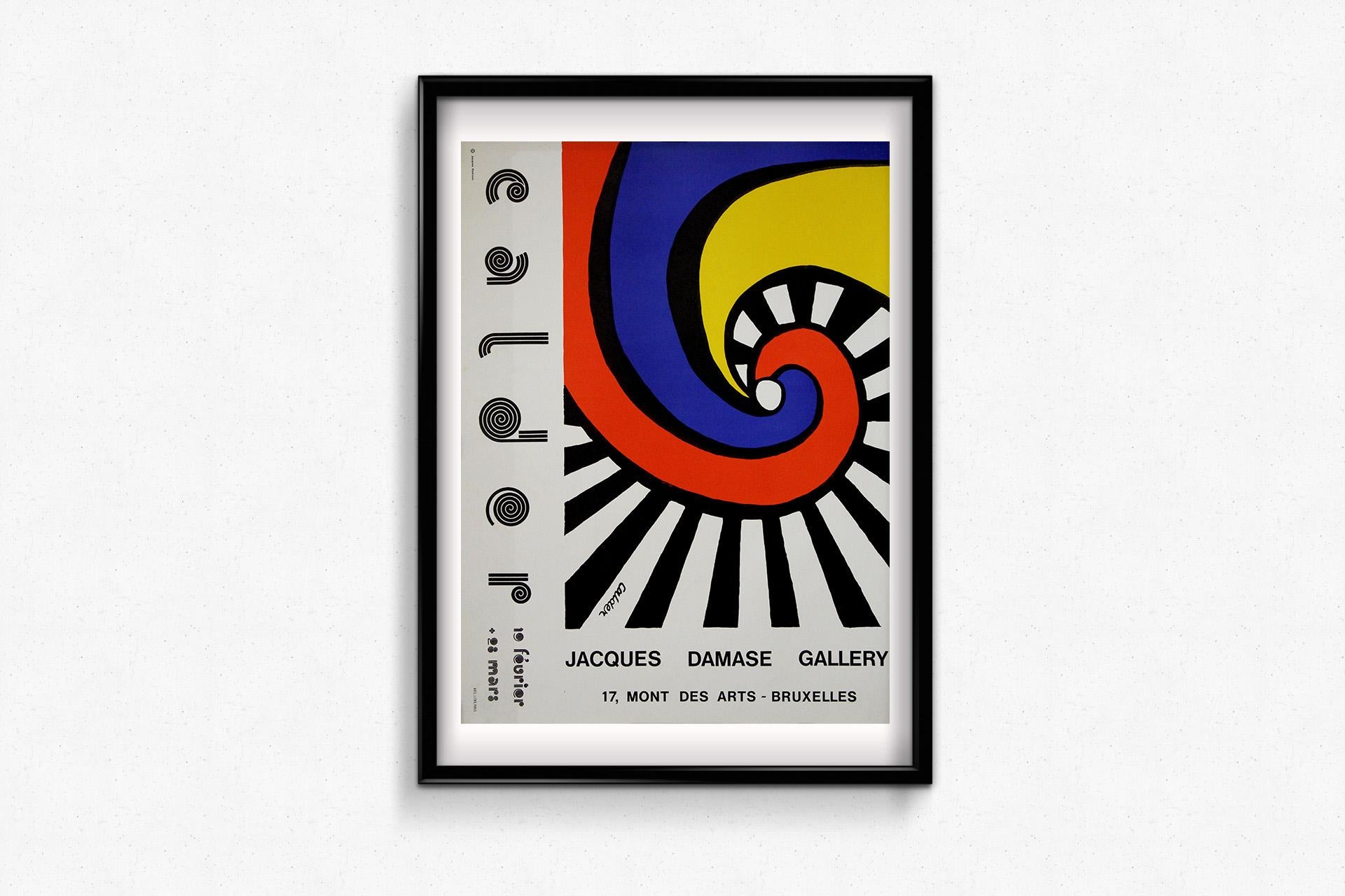 Original exhibition poster for Alexander Calder sculptor For Sale 1