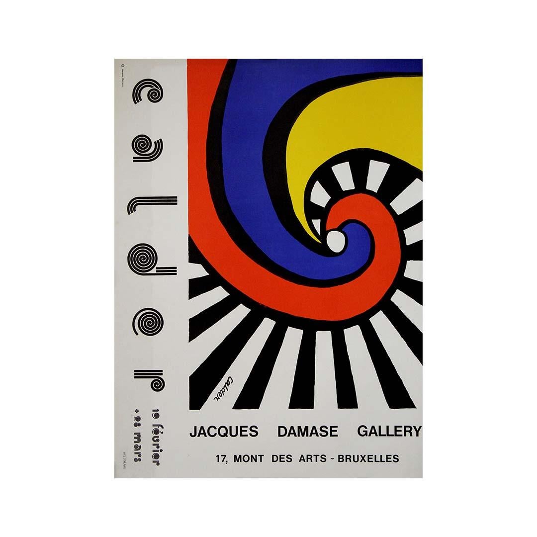 Original exhibition poster for Alexander Calder sculptor For Sale 3