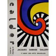 Affiche d'exposition originale du sculpteur Alexander Calder