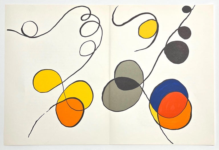 Affiche Lithographie Originale Alexander Calder - 1973 - Art Abstrait - Édition Originale