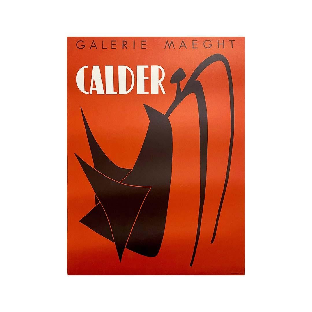 Original poster for the 1959 exhibition of Alexander Calder in Paris Maeght For Sale 1