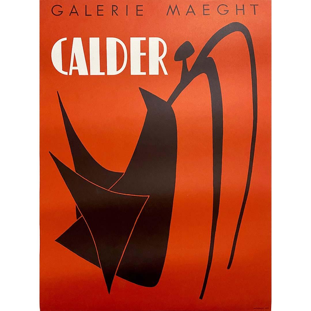 Original poster for the 1959 exhibition at the Maeght Gallery (Paris)

Alexander Calder 🇺🇸 (1898-1976) revolutionized #sculpture, the art of volume, by bringing movement and color! Close to the #populararts, this genius tinkerer started by making