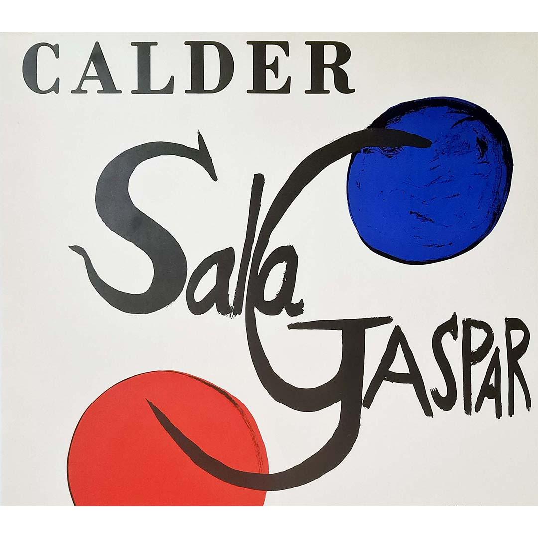 Original poster from Alexander Calder's exhibition at the Sala Gaspar in 1973 For Sale 2