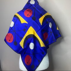 Paper Ball Silks Scarf - artist designed textile - 33 inches x 35 inches