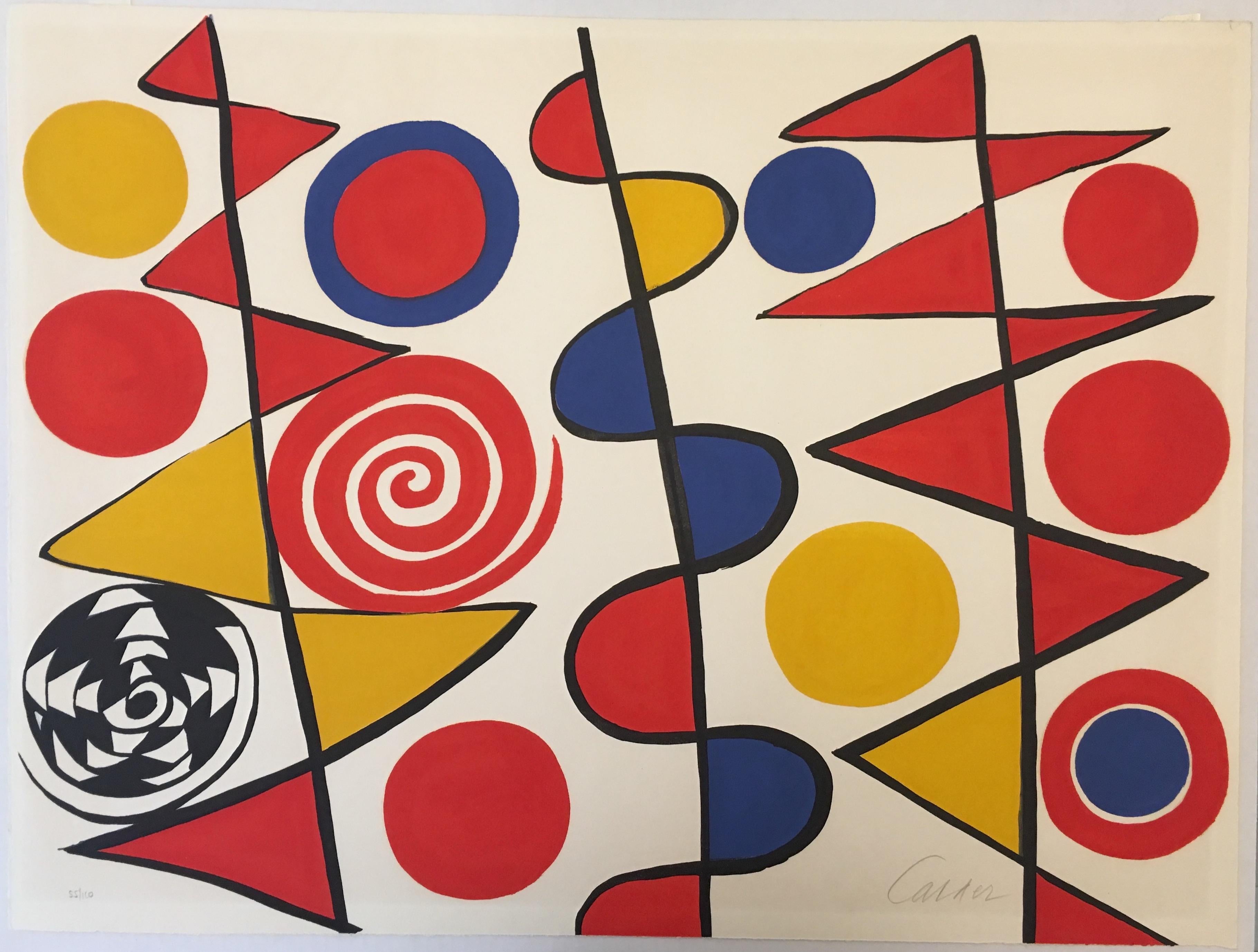 Alexander Calder Abstract Print – Wimpel
