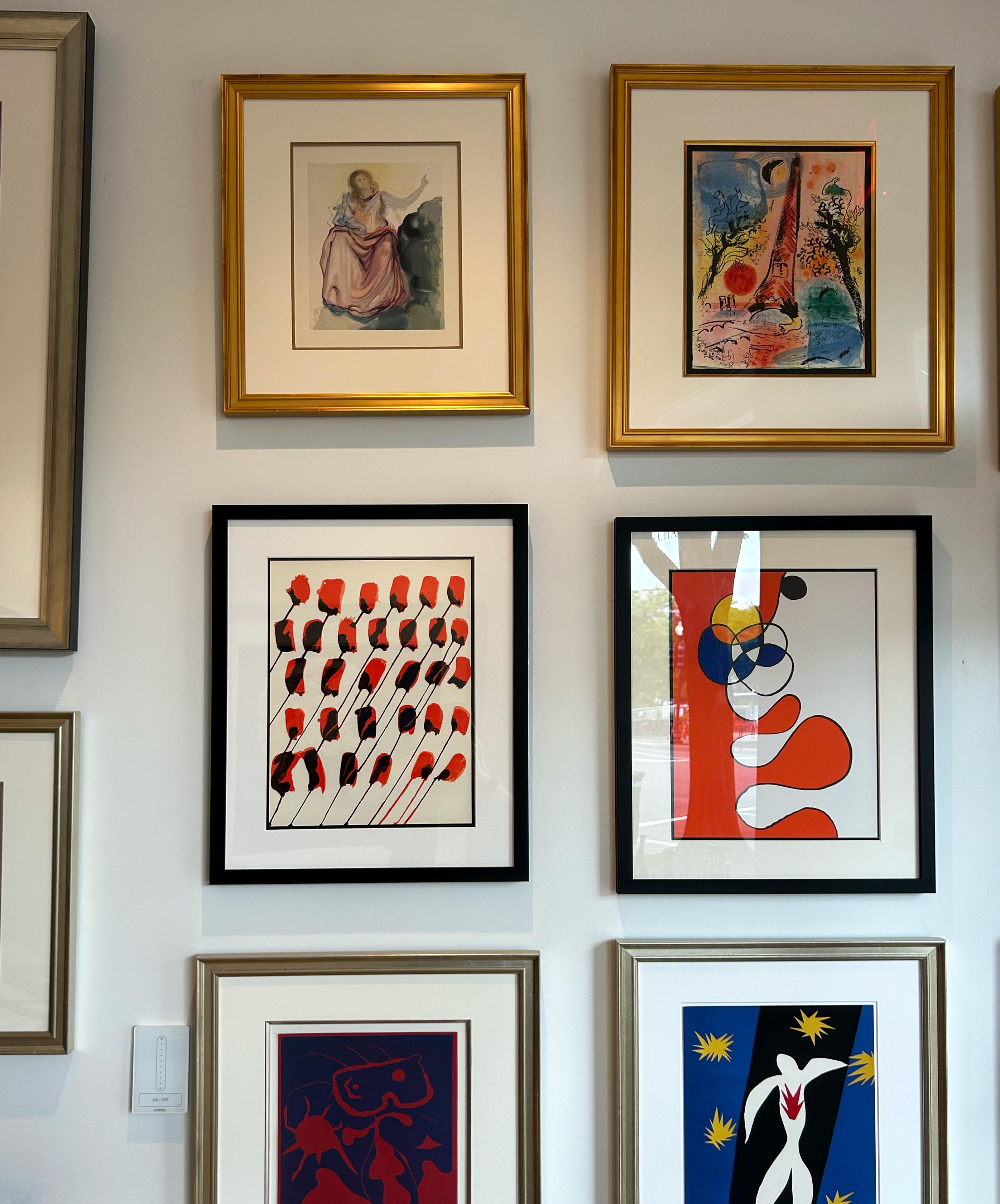 Plate 1, from Derriere Le Miroir #156 - Gray Abstract Print by Alexander Calder