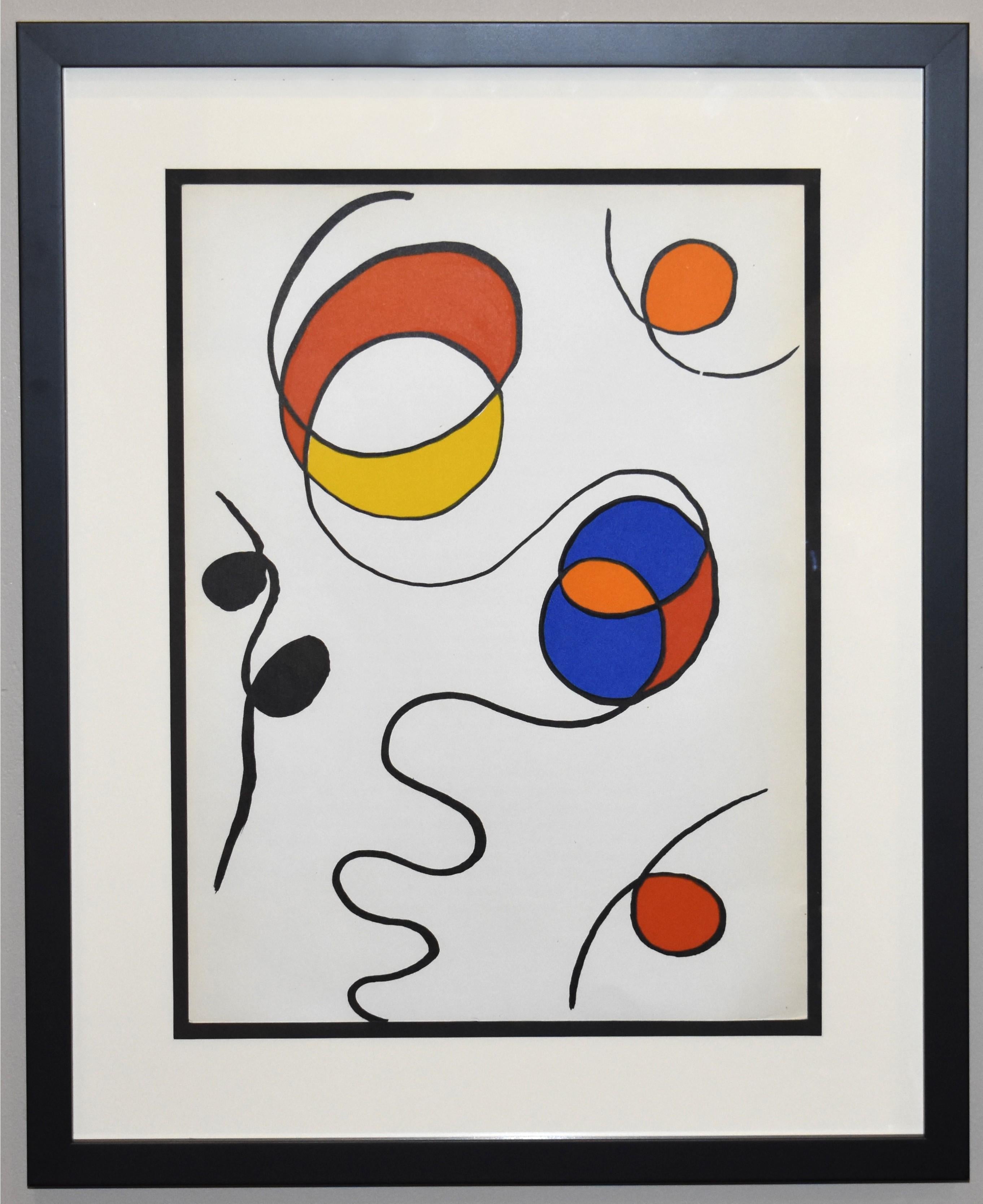 Assiette 1, de Derriere Le Miroir n°173 - Print de Alexander Calder