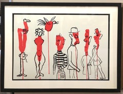 Alexander Calder Abstract Color Lithograph, 1966, from Derriere Le Miroir