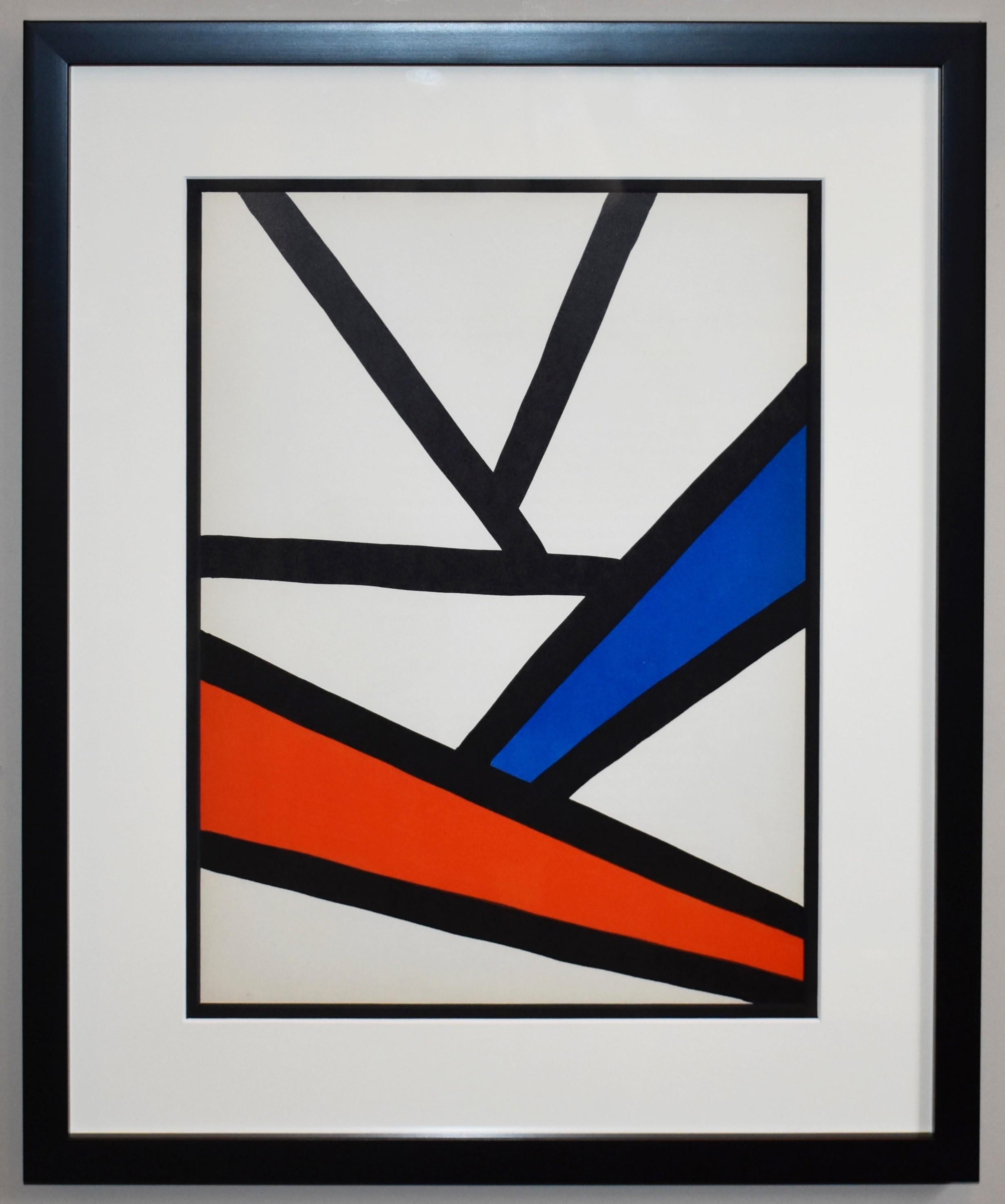 Alexander Calder Abstract Print - Plate 3, from Derriere Le Miroir #173