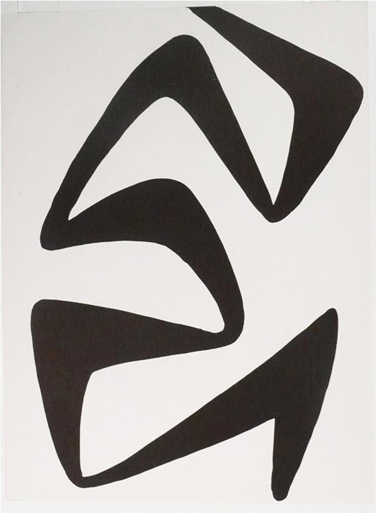Alexander Calder Abstract Print - Plate 4, from Derriere Le Miroir #173