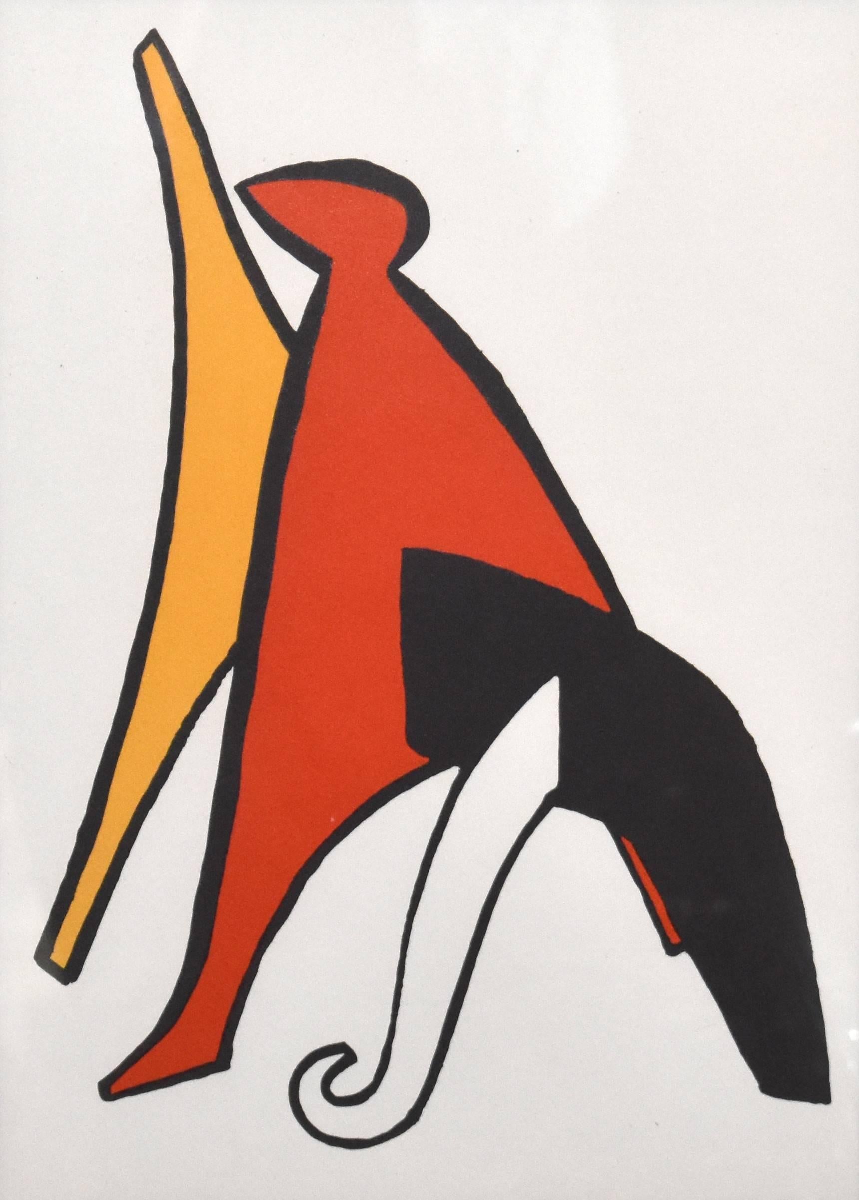 Plate 4, from Derriere le Miroir #141 (Stabiles) - Print by Alexander Calder