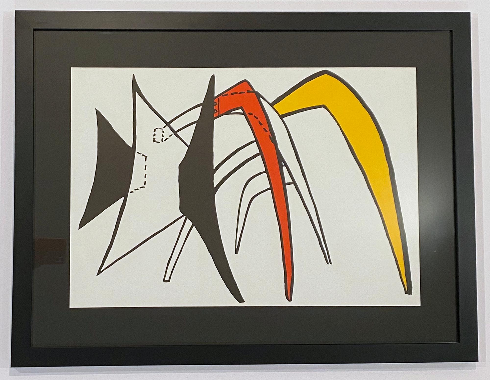 Assiette 5, de Derriere Le Miroir n°141 (Stabiles) - Print de Alexander Calder