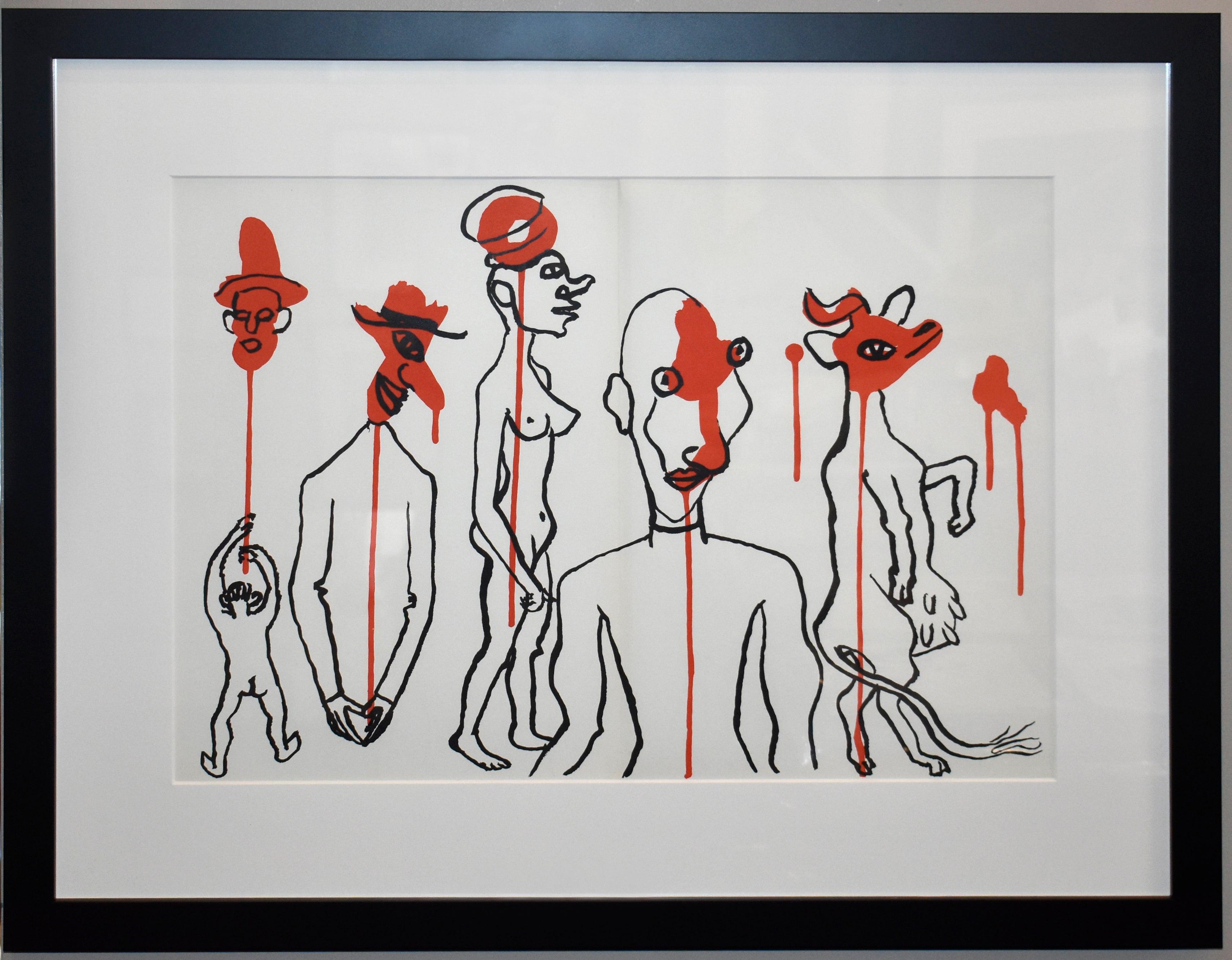 Platte 5, von Derriere le Miroir #156 – Print von Alexander Calder