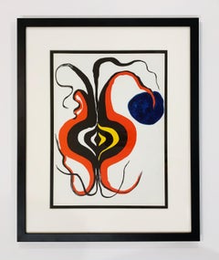 Alexander Calder Abstract Lithograph, Unsigned, 1966, Derriere Le Miroir #156