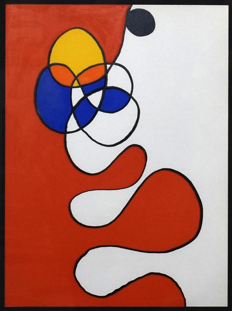 Artist: Alexander Calder
Title: Plate 6
Portfolio: Derriere le Miroir #173
Medium: Lithograph
Date: 1968
Edition: Unnumbered
Frame Size: 21 1/4