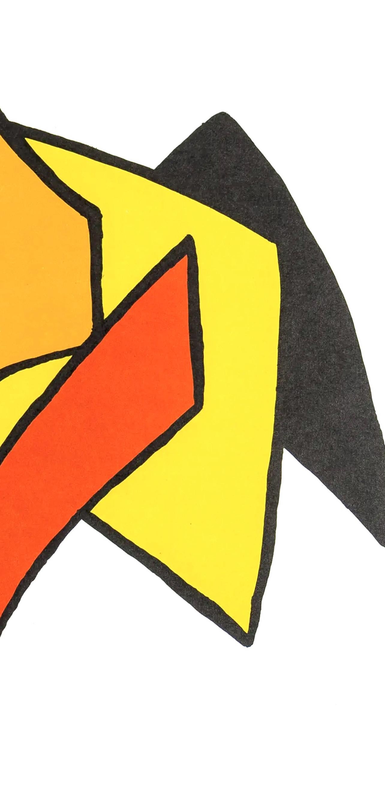 Porc qui pique, Stabiles, Derrière le miroir - Print Surrealismo di Alexander Calder