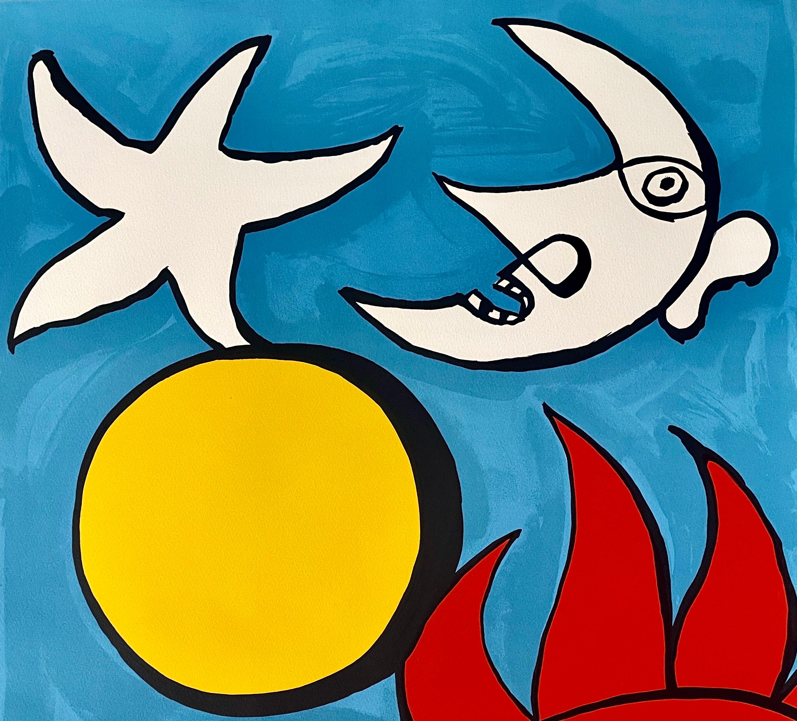 Ciel: „Pourpourri en Ciel“ – Print von Alexander Calder