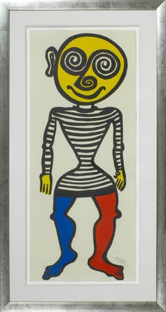 "Puppet Man" framed signed lithograph by Alexander Calder. EA from edition of 75