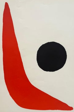 Media Luna Roja y Círculo Negro - Litografía, 1965