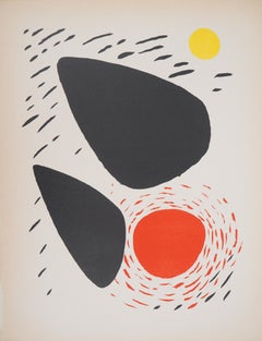 Rocas y Sol - Litografía original - Mourlot, 1952