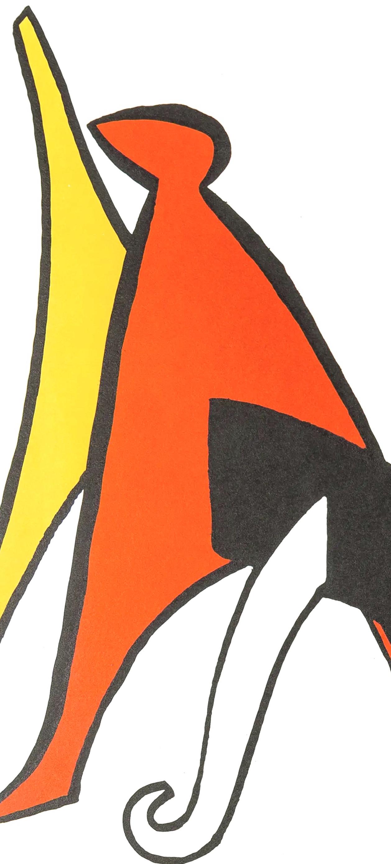 Sabot, Stabiles, Derrière le miroir - Surréalisme Print par Alexander Calder
