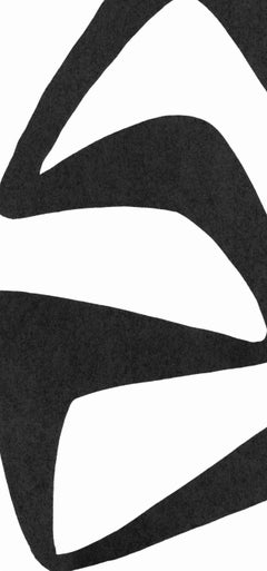 Alexander Calder, Black Form, from Derriere le miroir, 1968