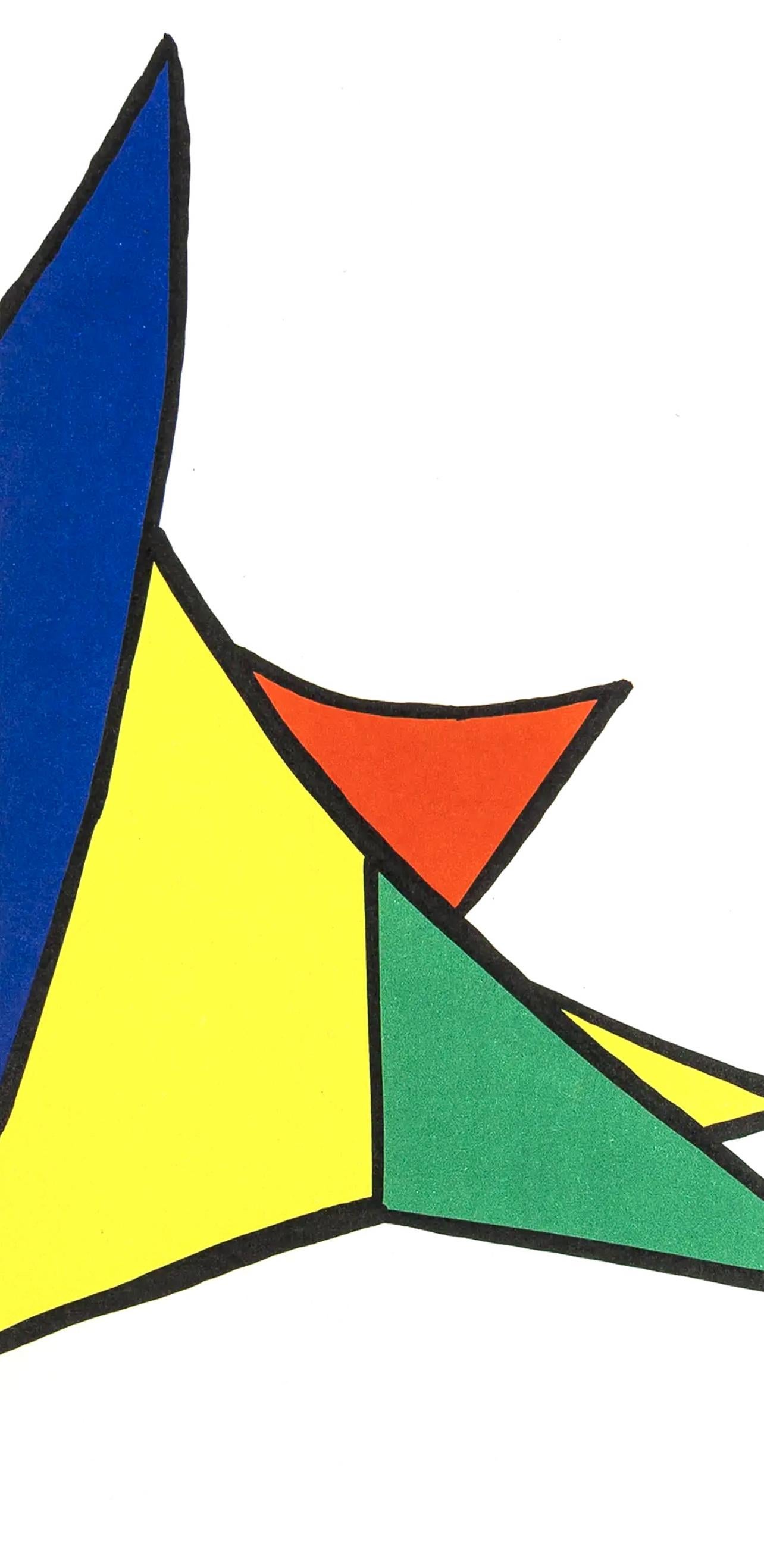 Chasse neige, Stabiles, Derrière le miroir - Print di Alexander Calder