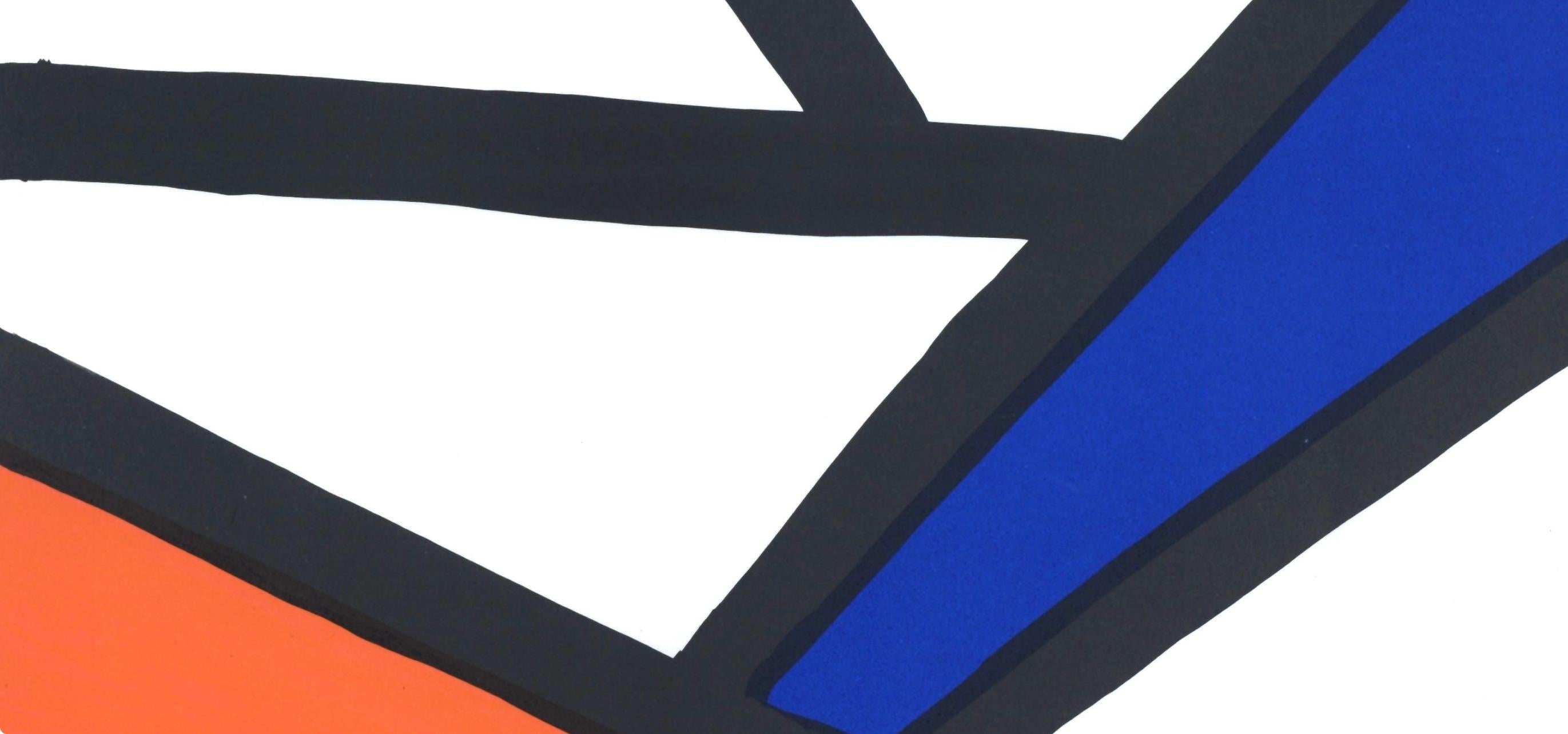Composition, Derrière le miroir - Surréalisme Print par Alexander Calder