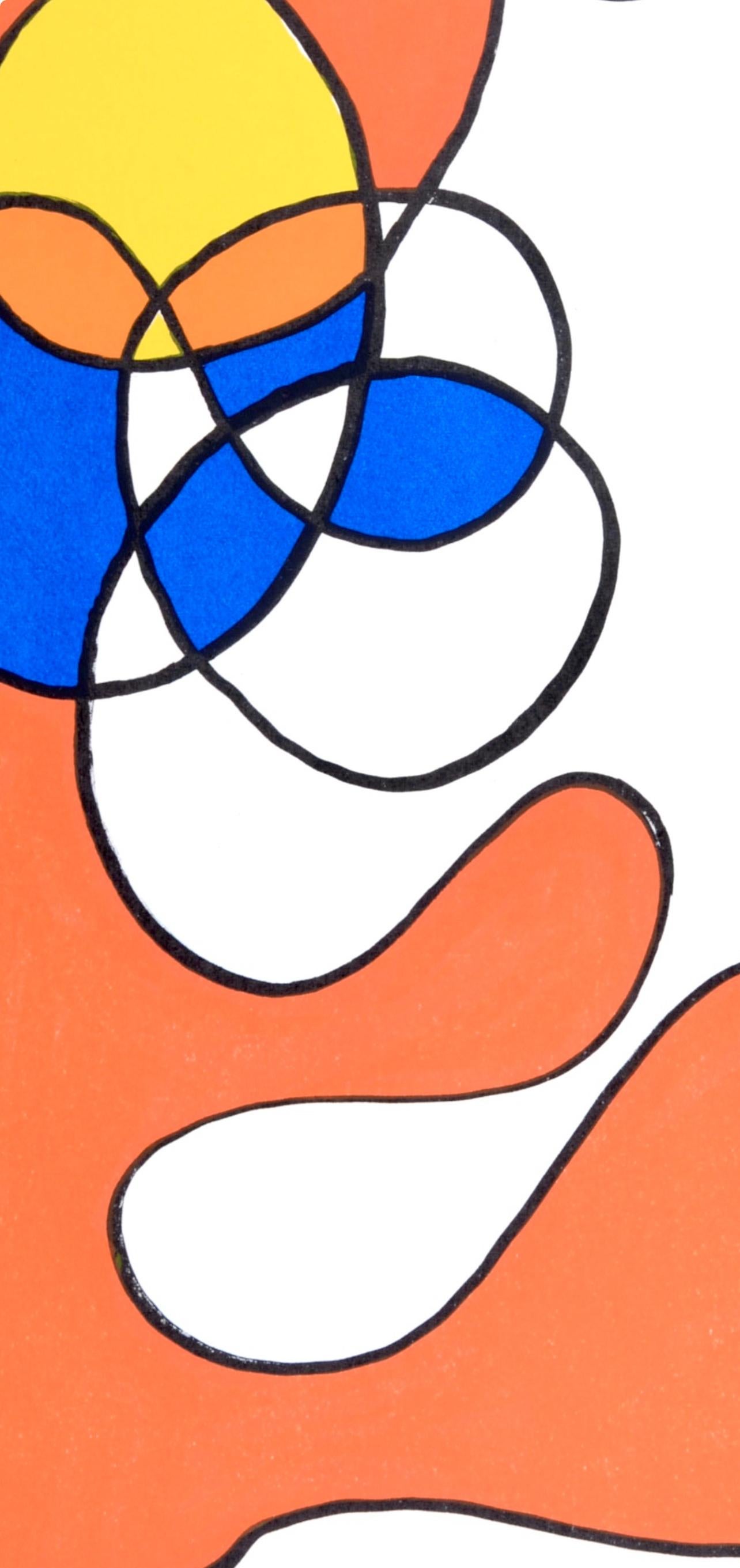 Composition, Derrière le miroir - Surréalisme Print par Alexander Calder