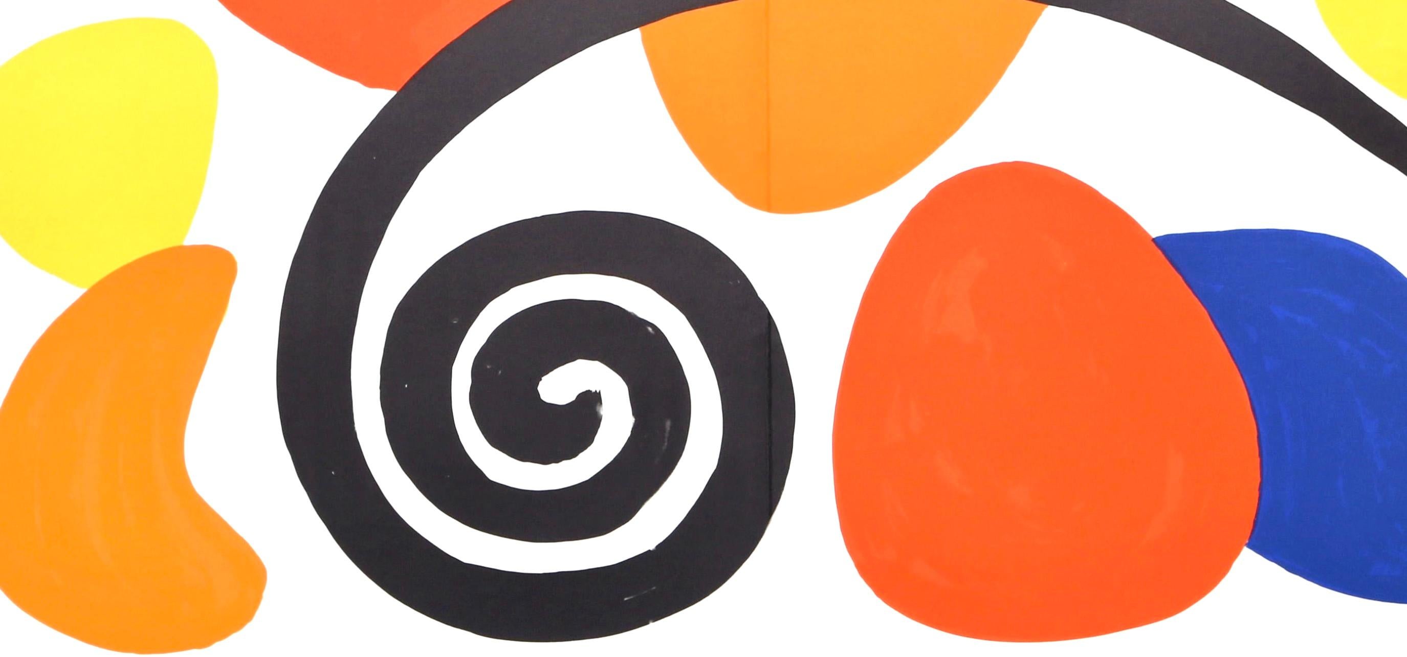 Zusammensetzung, Derrière le miroir (Surrealismus), Print, von Alexander Calder