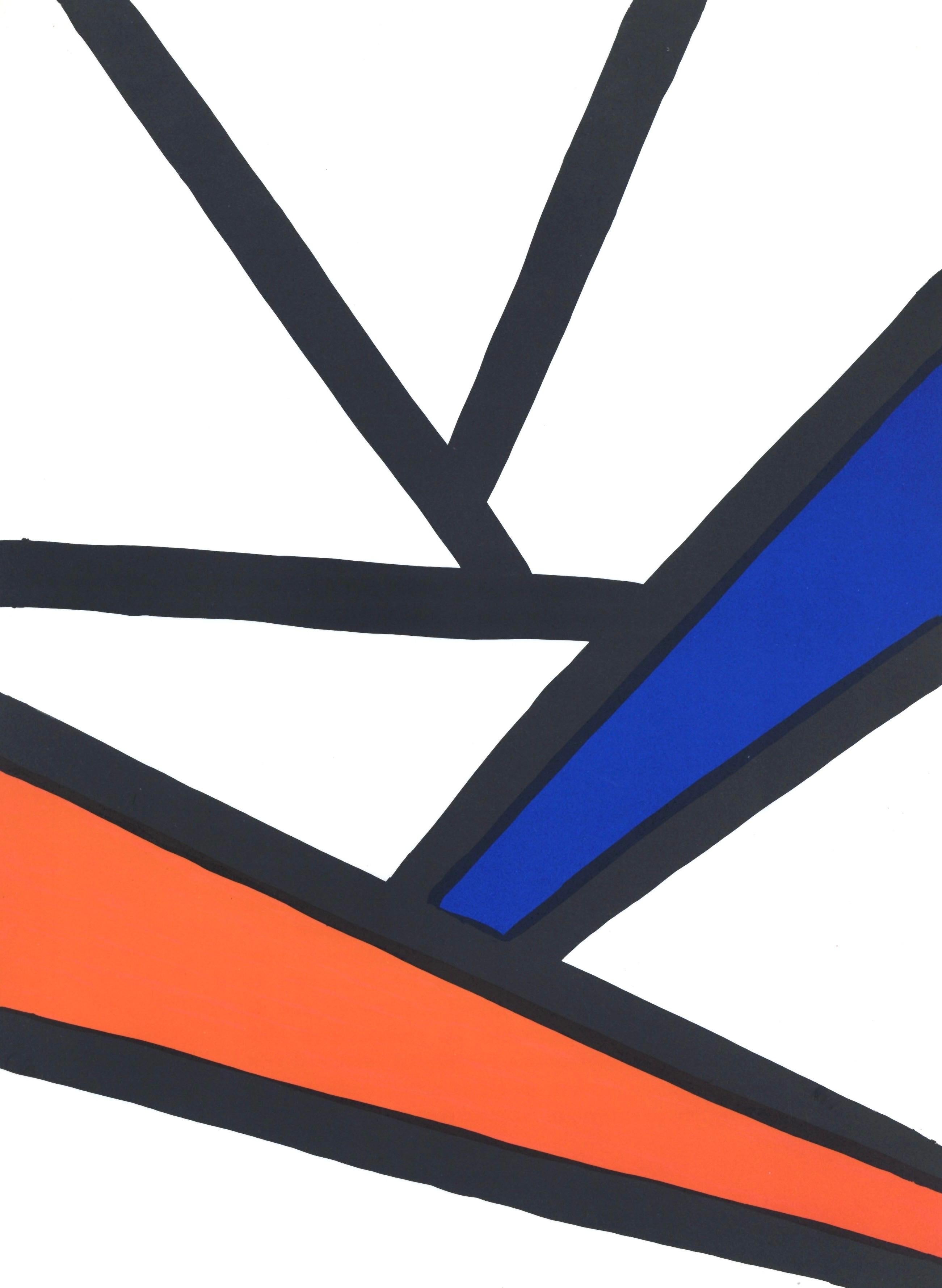 Abstract Print Alexander Calder - Composition, Derrière le miroir