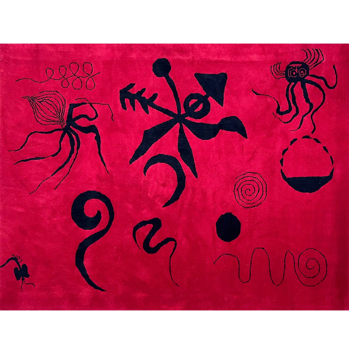 Sea Life, by Alexander Calder, hand-knotted woven tapestry 11