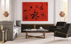 Sea Life, by Alexander Calder, hand-knotted woven tapestry