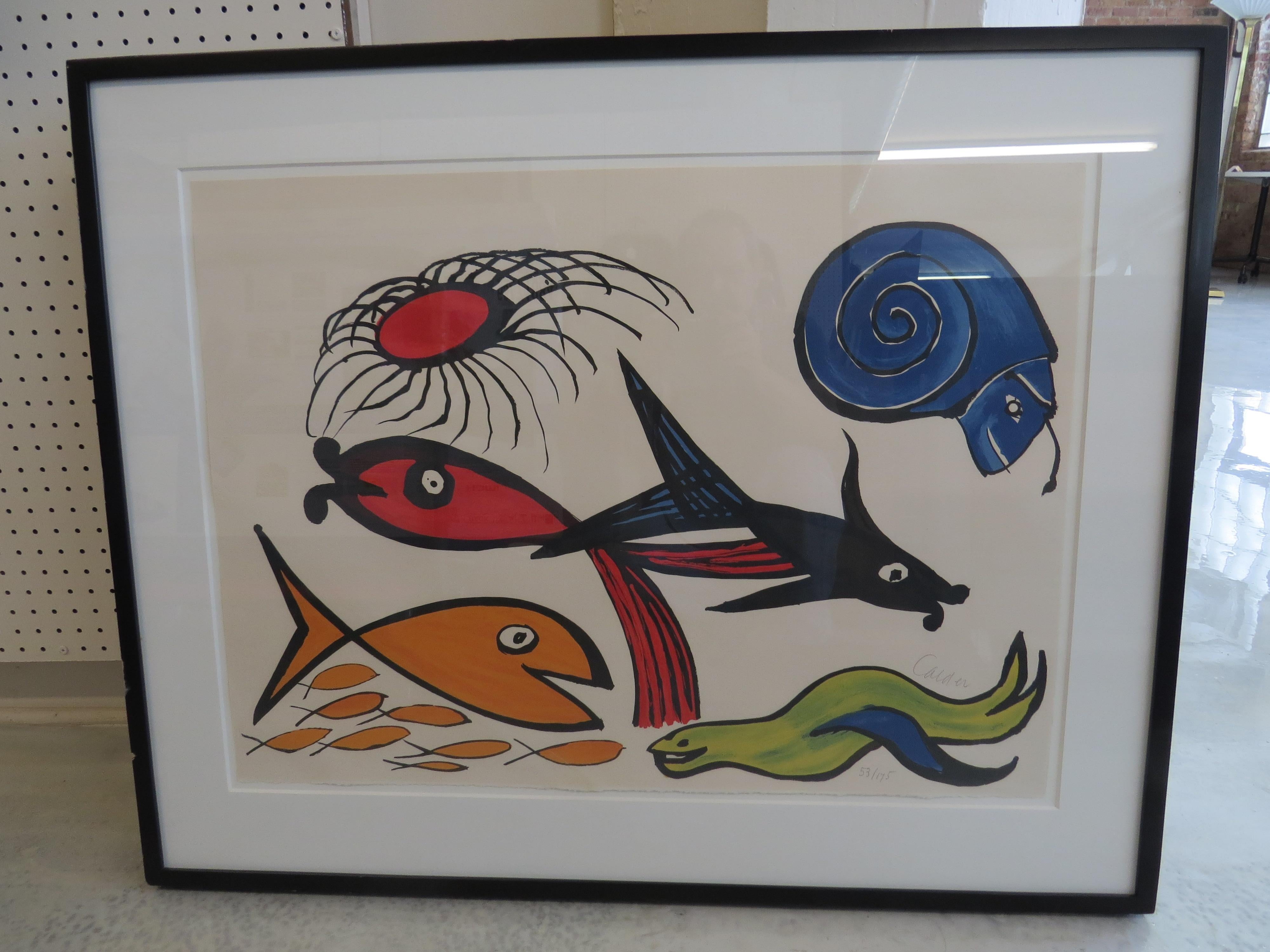 Alexander Calder Figurative Print - Seal