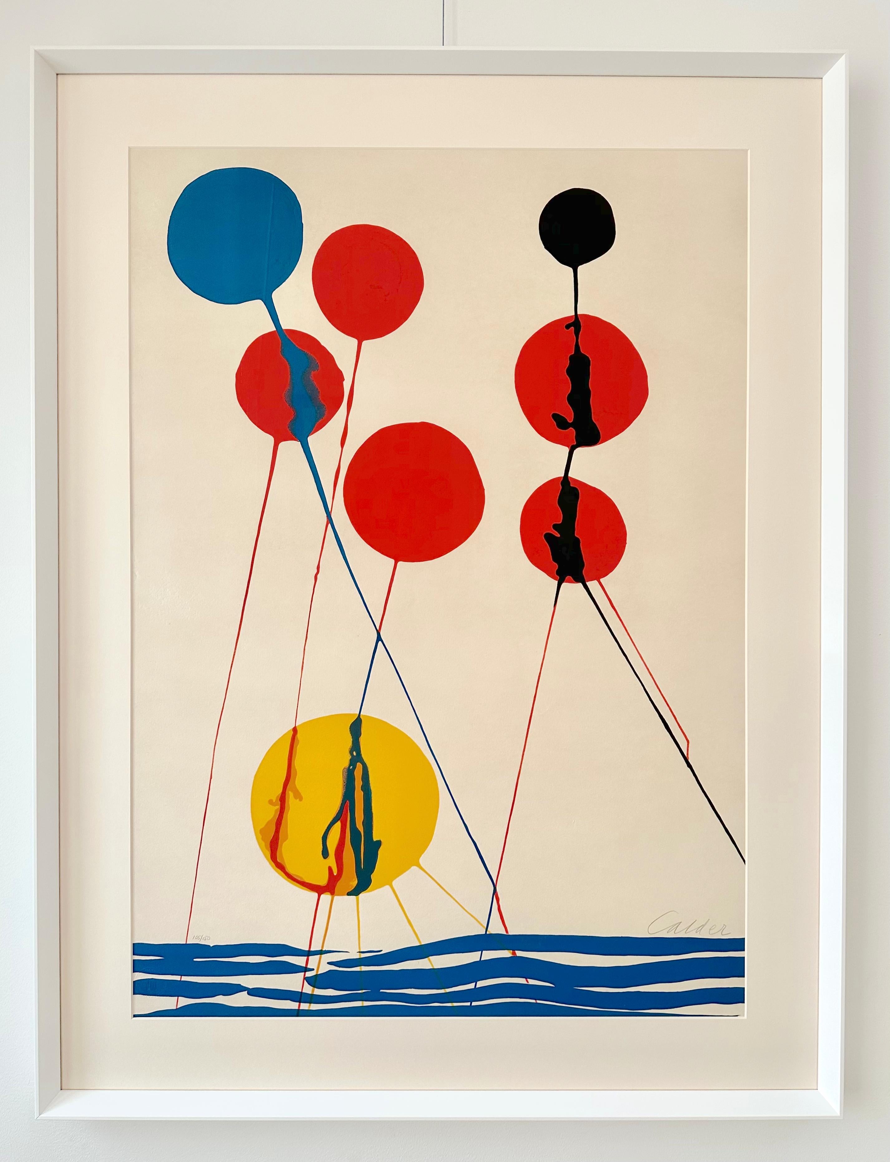 Paysage marin - Modernisme américain Print par Alexander Calder
