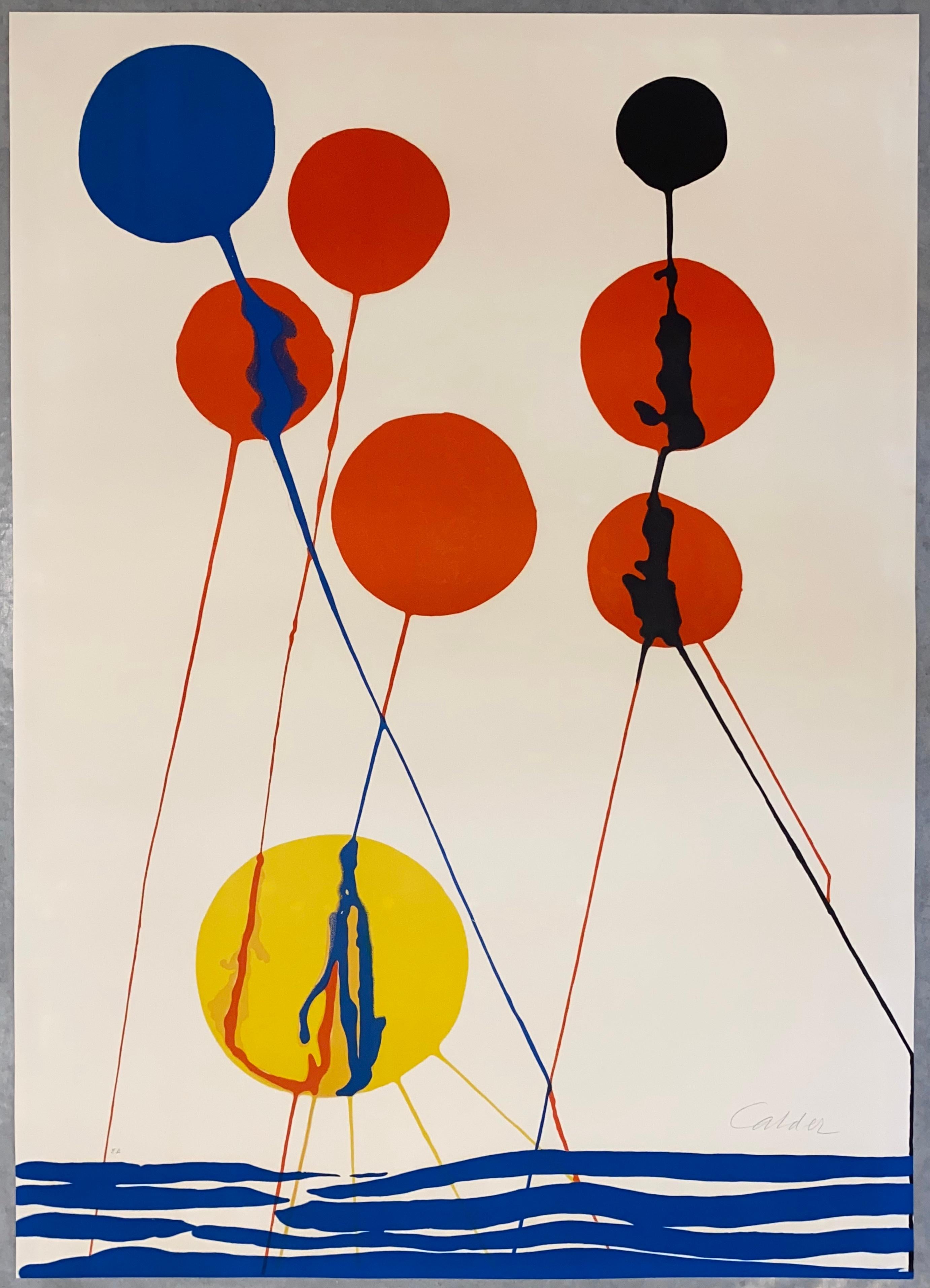 Alexander Calder Abstract Print – Meereslandschaft