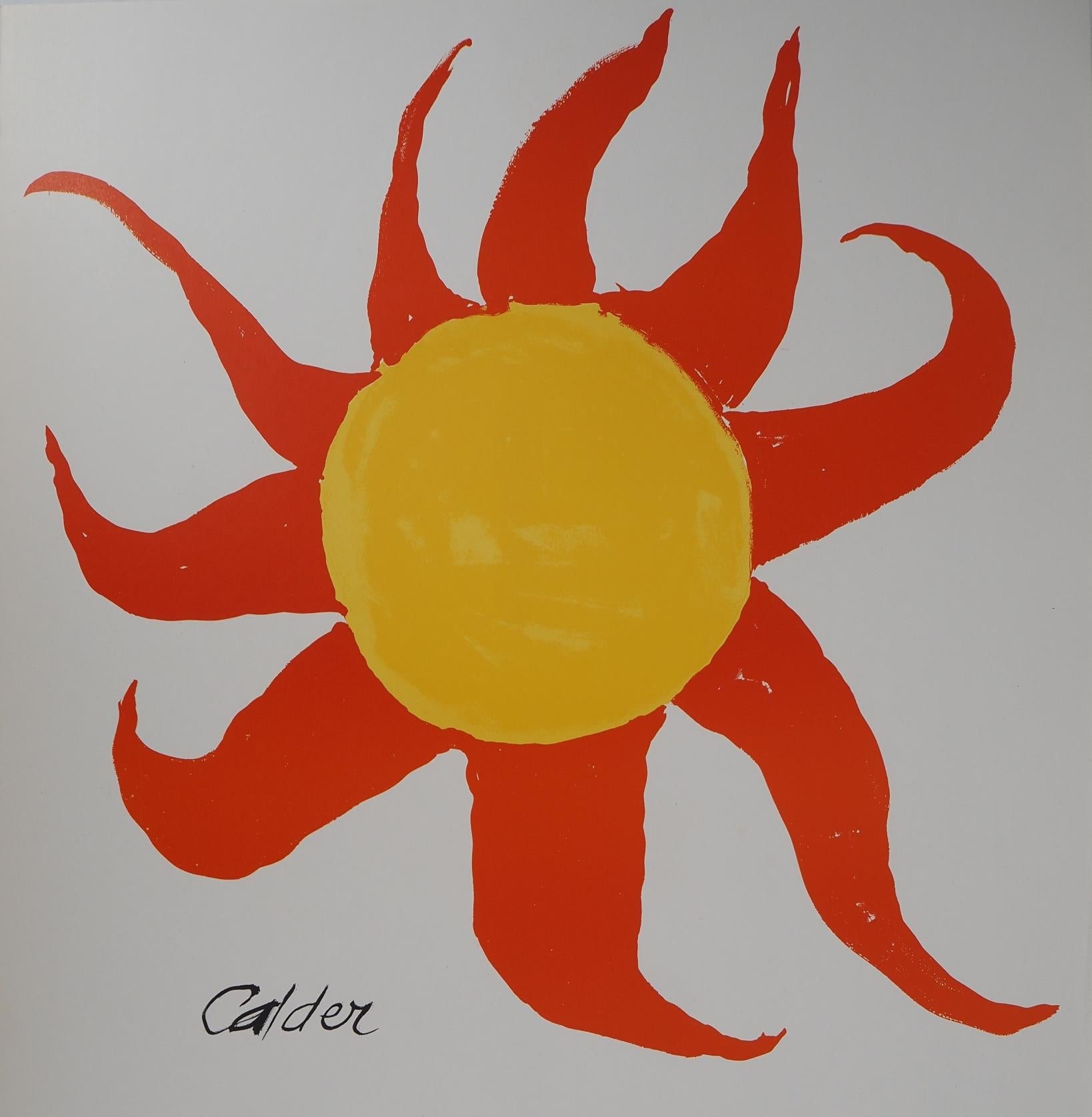 Shining Sun, 1974 - Original lithograph, Signed - Print by Alexander Calder