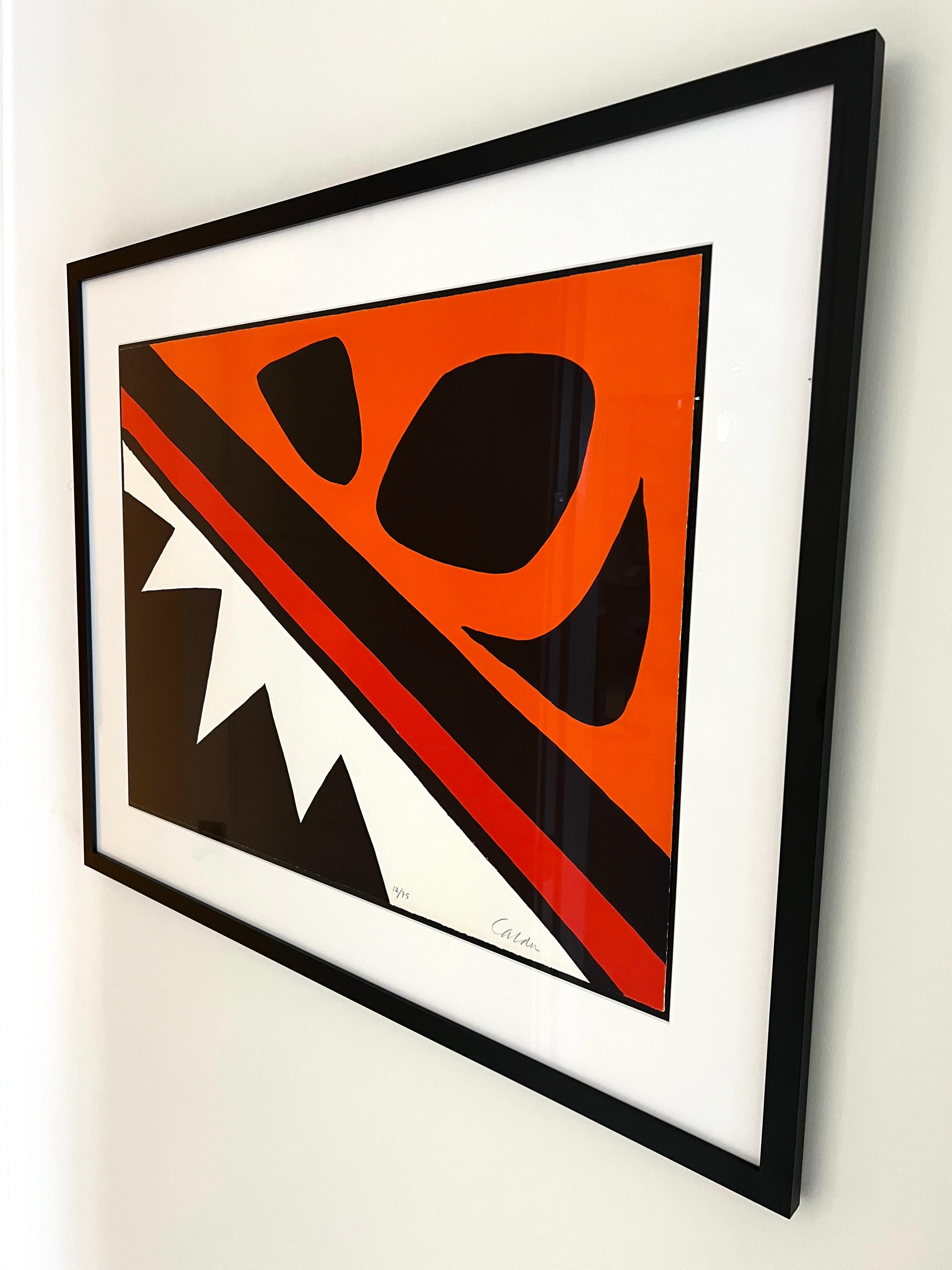 Original Hand Signed and Numbered Color Lithograph on Arches Wove Paper, No.12 out of Ed.75
22 × 30 in

Alexander Calder was born in Philadelphia in 1898 and died in New York in 1976.
Alexander Calder best known for his innovation of the mobile