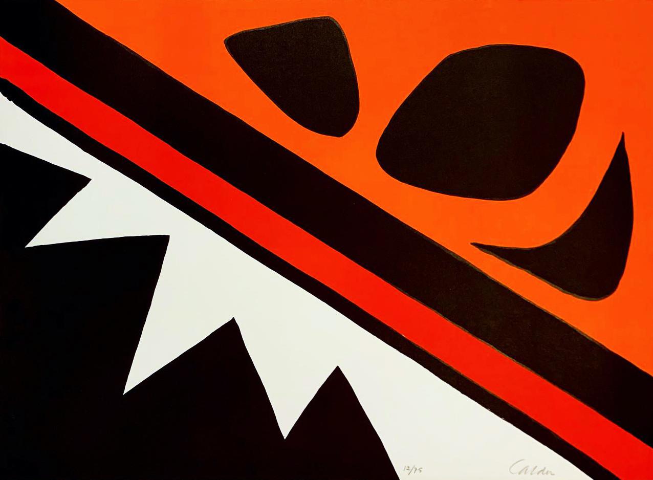 Signed and numbered lithograph "La Grenouille et la Scie" by Alexander Calder