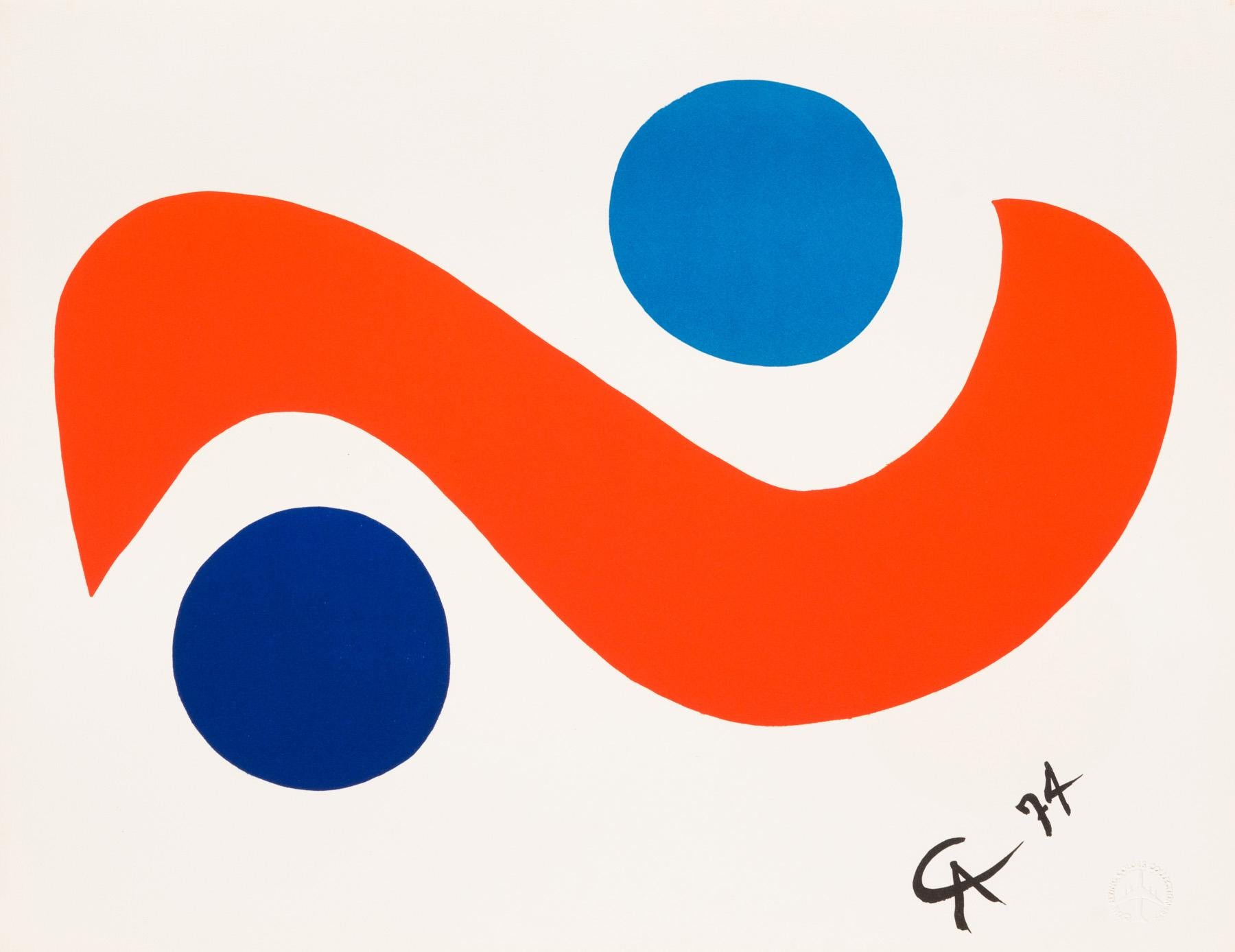 Abstract Print Alexander Calder - Oiseau de ciel