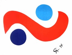 Skybird - Original Lithograph by Alexander Calder - 1974