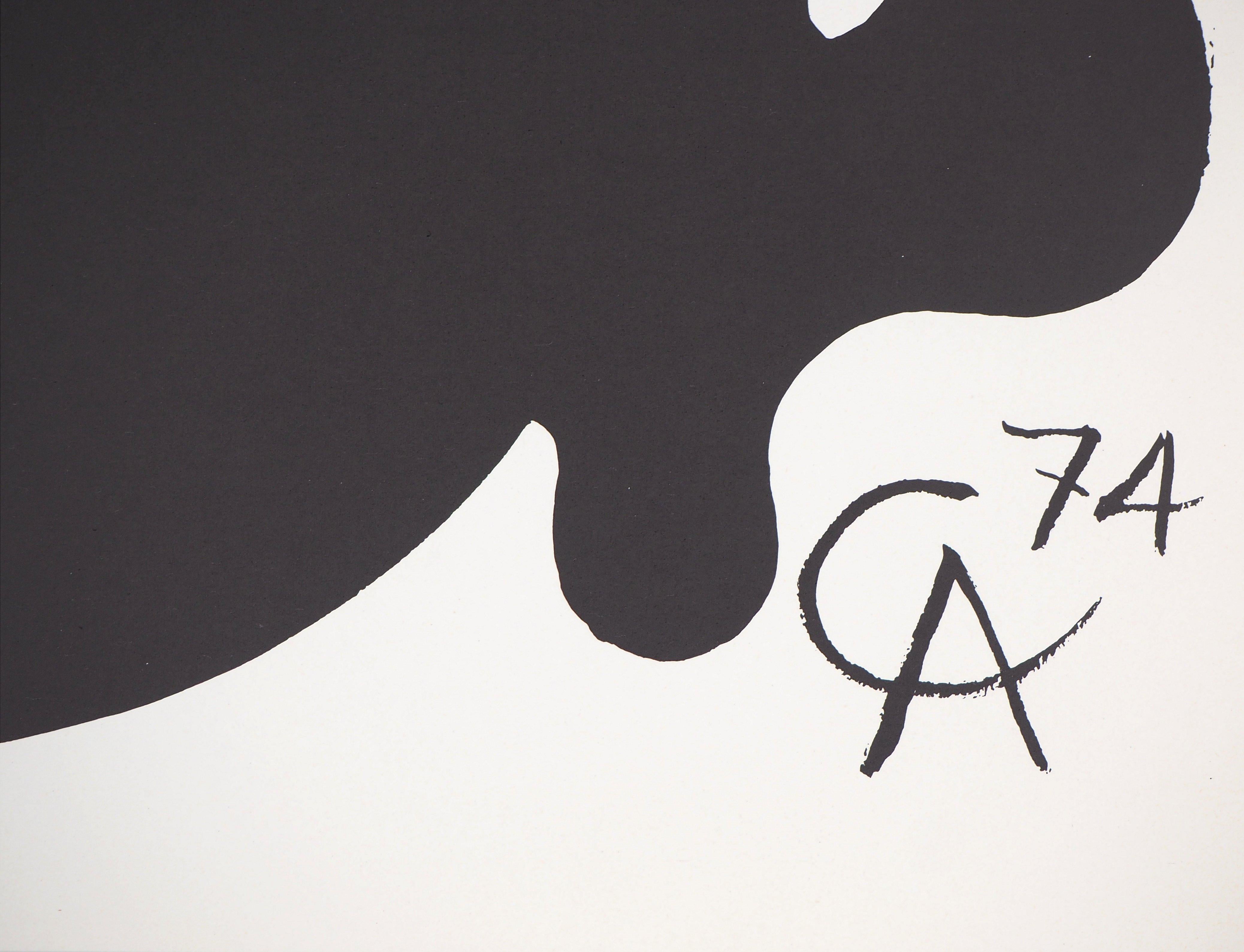 Smilling Moon - Lithograph poster - Maeght, 1974 - Print by Alexander Calder