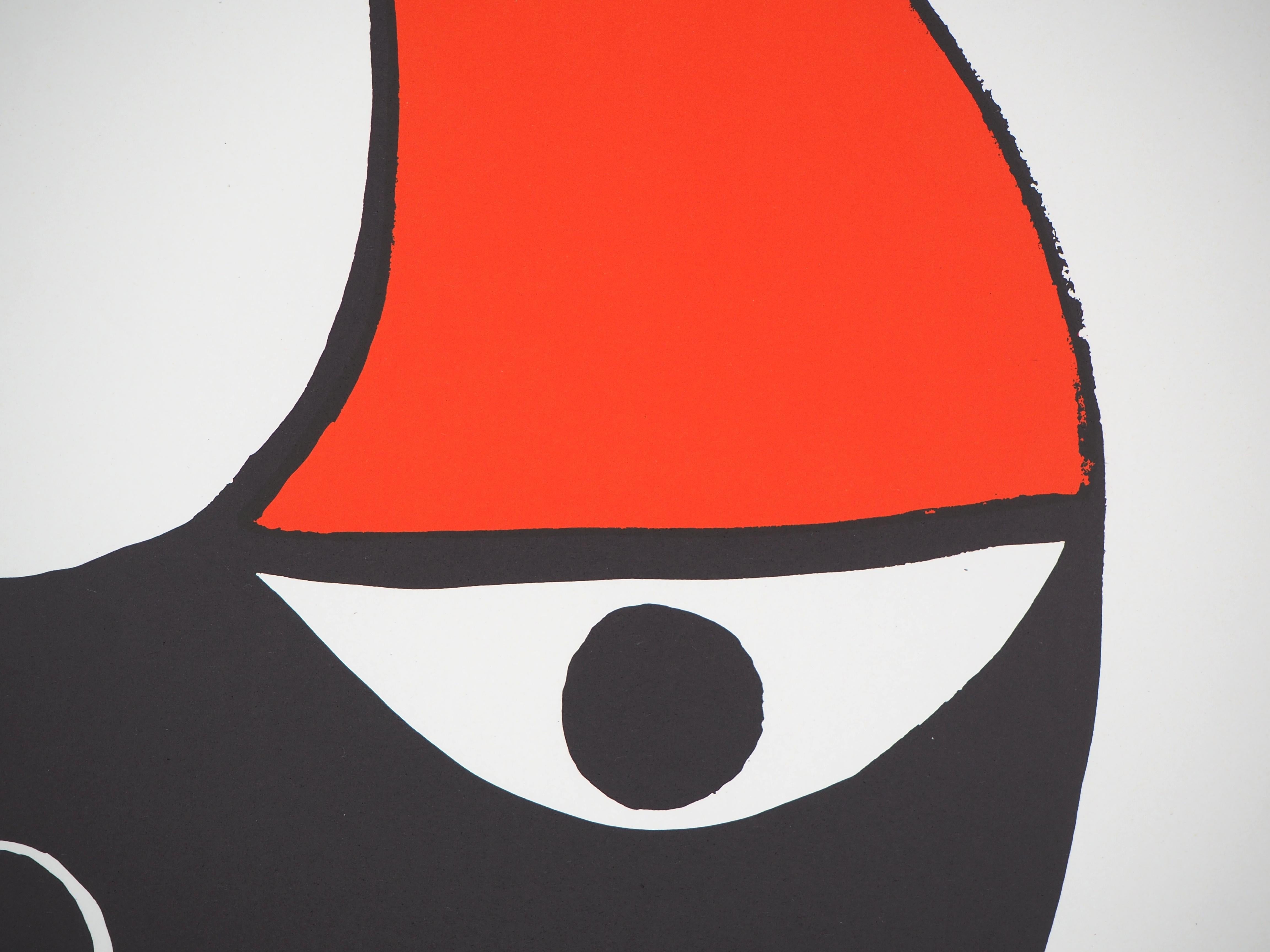 Smilling Moon - Lithograph poster - Maeght, 1974 For Sale 1
