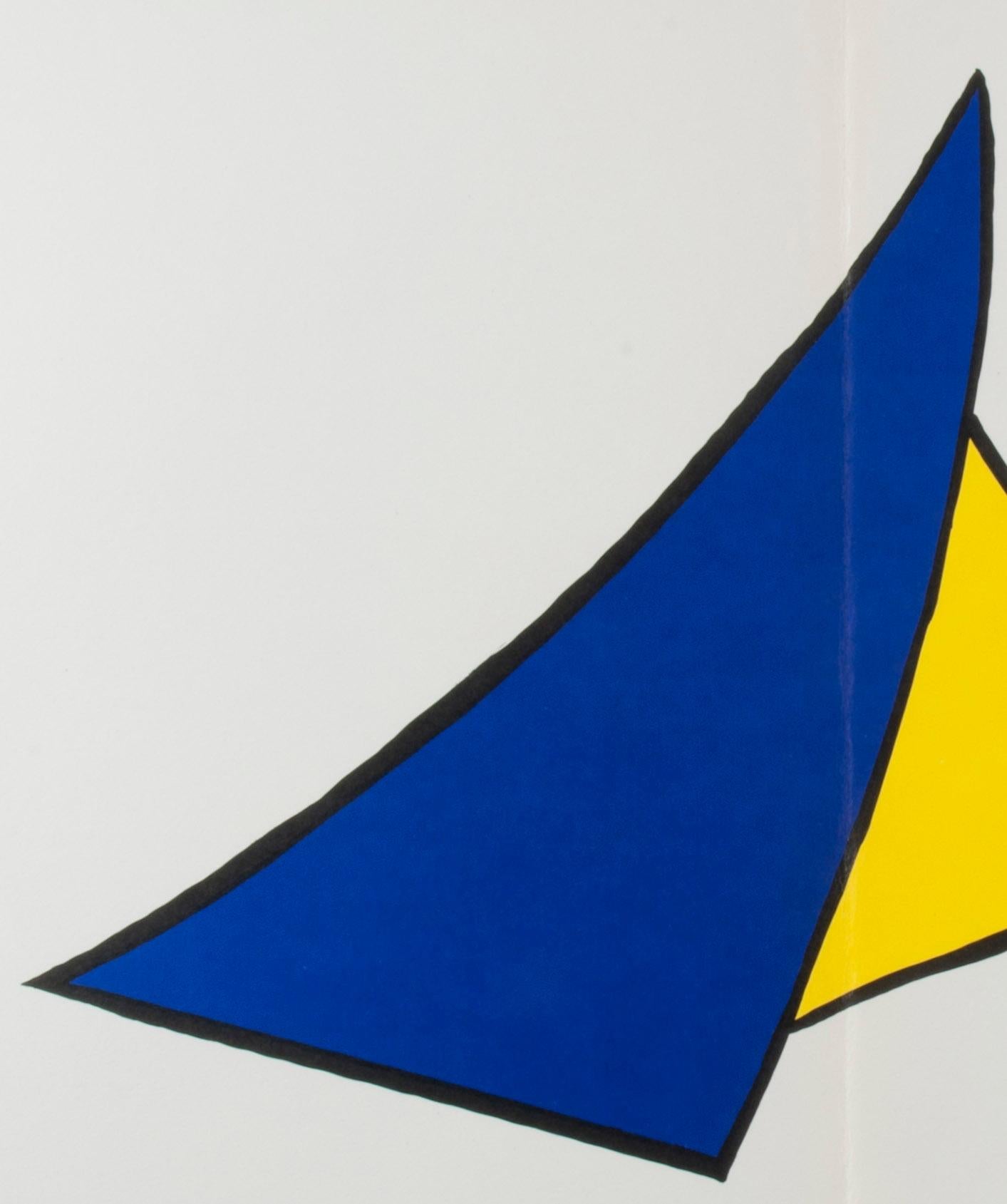 Snow-Plough (Chasse-neige) 1963 Lithograph in colors Plate 7, from DLM  - Print by Alexander Calder